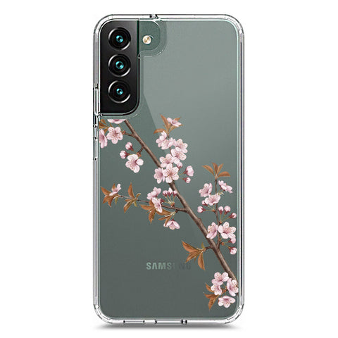 Samsung Galaxy S22 Plus 5G Cover - Velvet Bloom Series - Clear Phone Case - Soft Silicon Borders