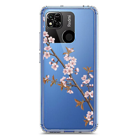 Xiaomi Redmi 10A Cover - Velvet Bloom Series - Clear Phone Case - Soft Silicon Borders