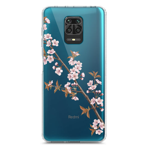 Xiaomi Poco M2 Pro Cover - Velvet Bloom Series - Clear Phone Case - Soft Silicon Borders