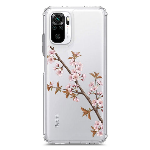 Xiaomi Redmi Note 10 4G Cover - Velvet Bloom Series - Clear Phone Case - Soft Silicon Borders