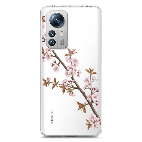 Xiaomi 12 Pro Cover - Velvet Bloom Series - Clear Phone Case - Soft Silicon Borders