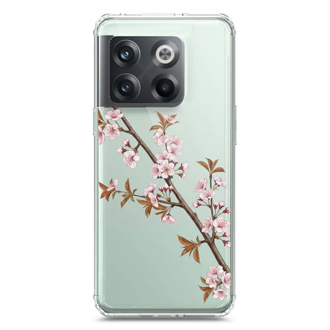 OnePlus 10T Cover - Velvet Bloom Series - Clear Phone Case - Soft Silicon Borders