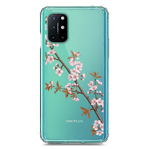 OnePlus 8T Cover - Velvet Bloom Series - Clear Phone Case - Soft Silicon Borders