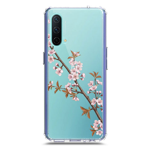 OnePlus Nord CE 5G Cover - Velvet Bloom Series - Clear Phone Case - Soft Silicon Borders
