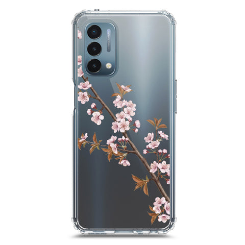 OnePlus Nord N200 5G Cover - Velvet Bloom Series - Clear Phone Case - Soft Silicon Borders
