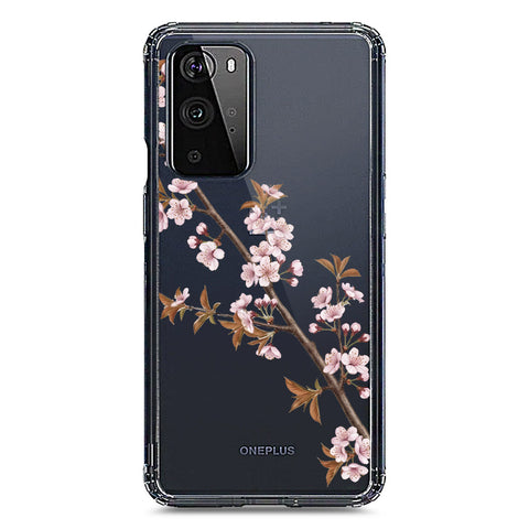 OnePlus 9 Pro Cover - Velvet Bloom Series - Clear Phone Case - Soft Silicon Borders