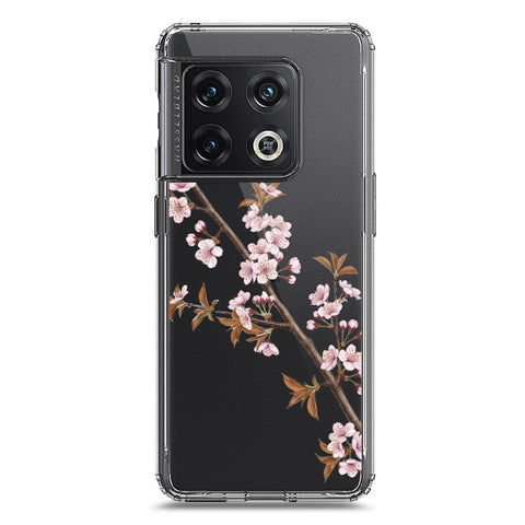 OnePlus 10 Pro Cover - Velvet Bloom Series - Clear Phone Case - Soft Silicon Borders
