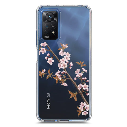 Xiaomi Redmi Note 11 pro Cover - Velvet Bloom Series - Clear Phone Case - Soft Silicon Borders