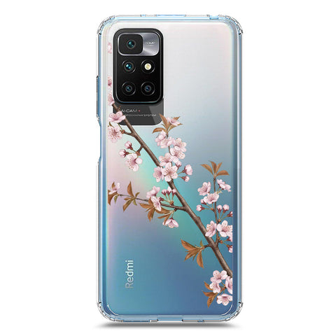 Xiaomi Redmi 10 Prime Cover - Velvet Bloom Series - Clear Phone Case - Soft Silicon Borders
