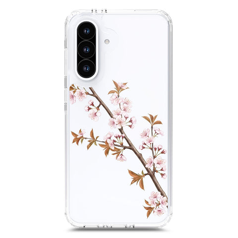 Samsung Galaxy M17 Cover - Velvet Bloom Series - Clear Phone Case - Soft Silicon Borders