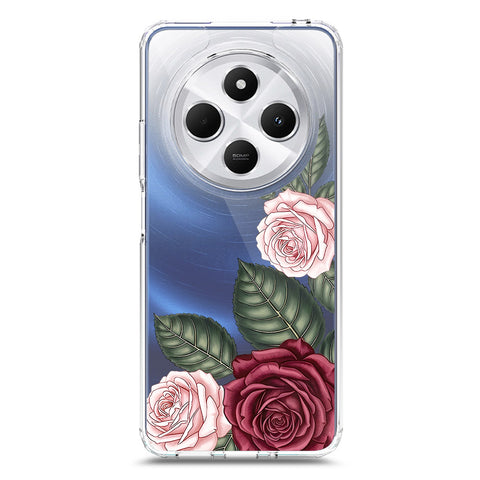 Xiaomi Redmi 14R Cover - Velvet Bloom Series - Clear Phone Case - Soft Silicon Borders