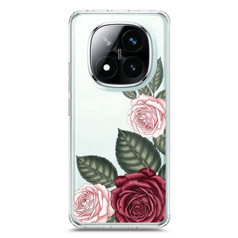 Xiaomi Redmi Note 14 Pro 5G Cover - Velvet Bloom Series - Clear Phone Case - Soft Silicon Borders