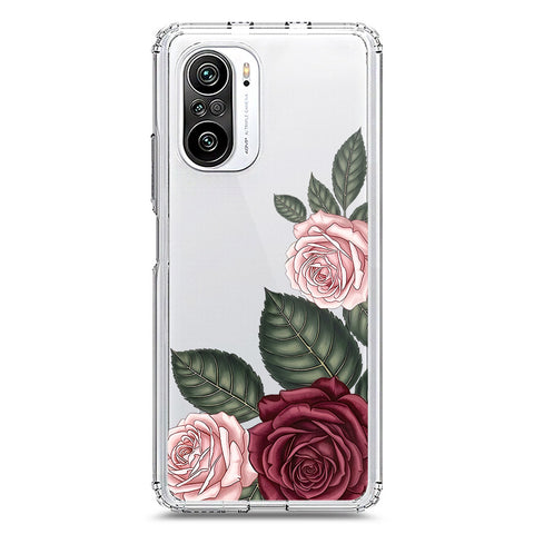 Xiaomi Mi 11i Cover - Velvet Bloom Series - Clear Phone Case - Soft Silicon Borders