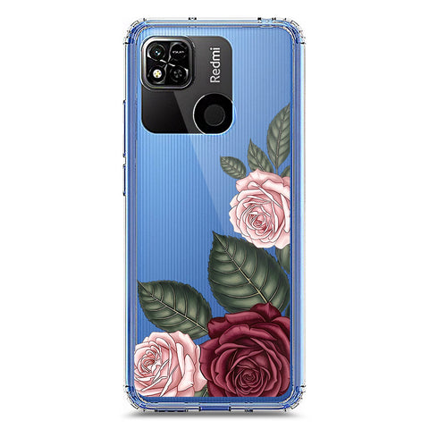 Xiaomi Redmi 10A Cover - Velvet Bloom Series - Clear Phone Case - Soft Silicon Borders