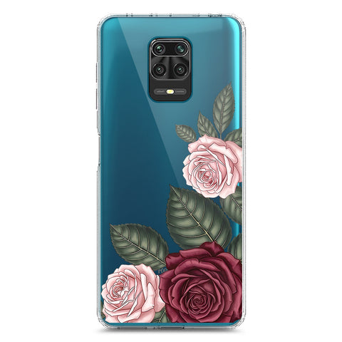 Xiaomi Poco M2 Pro Cover - Velvet Bloom Series - Clear Phone Case - Soft Silicon Borders