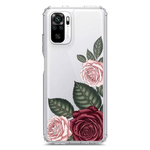 Xiaomi Redmi Note 10 4G Cover - Velvet Bloom Series - Clear Phone Case - Soft Silicon Borders