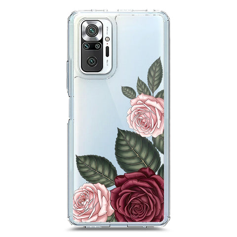Xiaomi Redmi Note 10 Pro Max Cover - Velvet Bloom Series - Clear Phone Case - Soft Silicon Borders