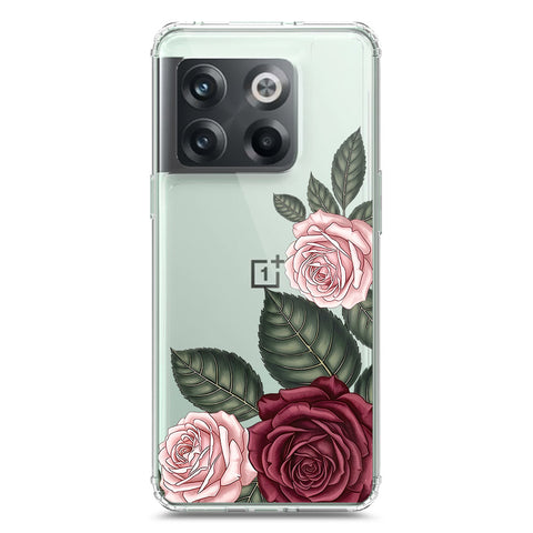 OnePlus 10T Cover - Velvet Bloom Series - Clear Phone Case - Soft Silicon Borders
