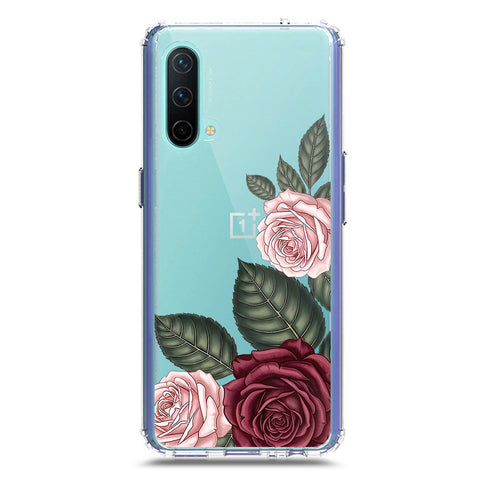 OnePlus Nord CE 5G Cover - Velvet Bloom Series - Clear Phone Case - Soft Silicon Borders