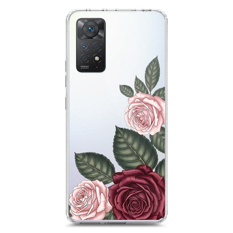 Xiaomi Redmi Note 11 Pro 5G Cover - Velvet Bloom Series - Clear Phone Case - Soft Silicon Borders