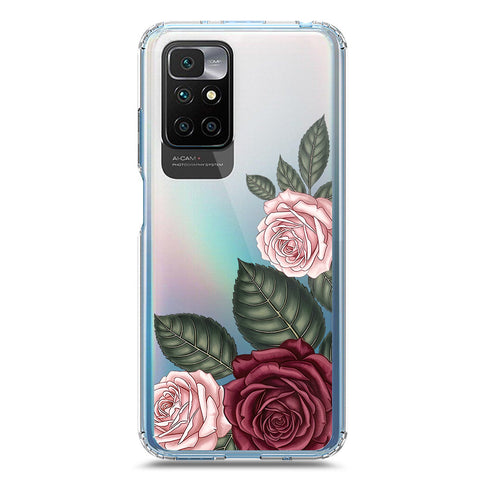 Xiaomi Redmi 10 Prime Cover - Velvet Bloom Series - Clear Phone Case - Soft Silicon Borders