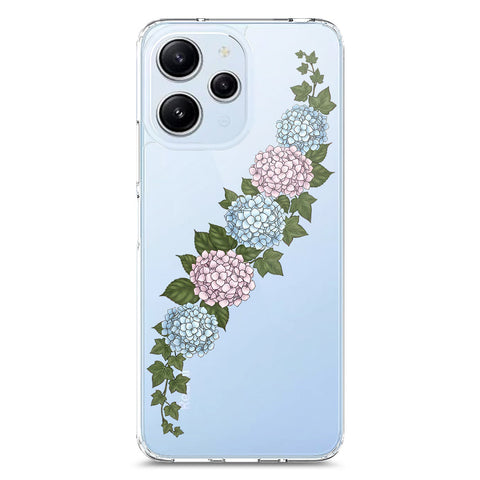Xiaomi Redmi 12 Cover - Velvet Bloom Series - Clear Phone Case - Soft Silicon Borders