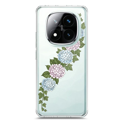 Xiaomi Redmi Note 14 Pro 4G Cover - Velvet Bloom Series - Clear Phone Case - Soft Silicon Borders