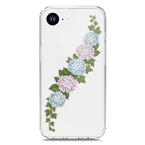 iPhone 16e Cover - Velvet Bloom Series - Clear Phone Case - Soft Silicon Borders