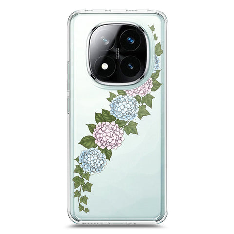 Xiaomi Redmi Note 14 Pro 5G Cover - Velvet Bloom Series - Clear Phone Case - Soft Silicon Borders