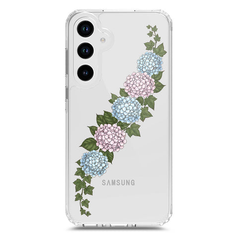 Samsung Galaxy A33 5G Cover - Velvet Bloom Series - Clear Phone Case - Soft Silicon Borders