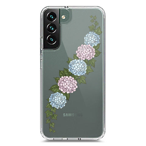 Samsung Galaxy S22 Plus 5G Cover - Velvet Bloom Series - Clear Phone Case - Soft Silicon Borders