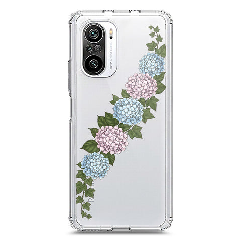 Xiaomi Mi 11i Cover - Velvet Bloom Series - Clear Phone Case - Soft Silicon Borders
