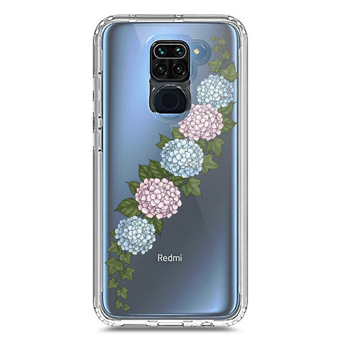 Xiaomi Redmi 10X 4G Cover - Velvet Bloom Series - Clear Phone Case - Soft Silicon Borders