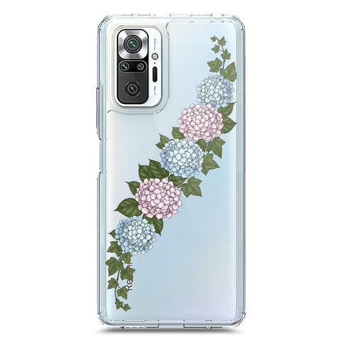 Xiaomi Redmi Note 10 Pro Max Cover - Velvet Bloom Series - Clear Phone Case - Soft Silicon Borders