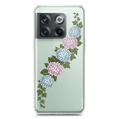 OnePlus 10T Cover - Velvet Bloom Series - Clear Phone Case - Soft Silicon Borders