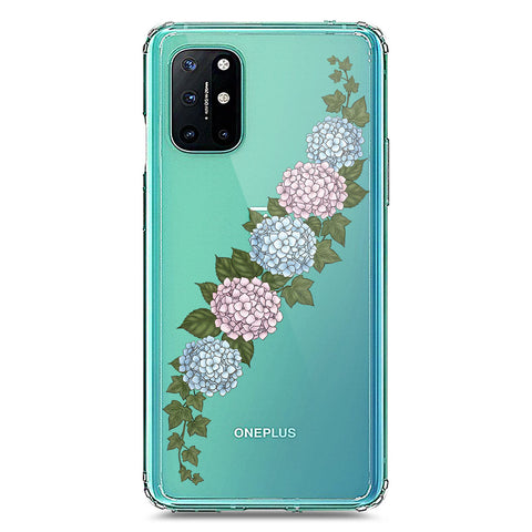 OnePlus 8T Cover - Velvet Bloom Series - Clear Phone Case - Soft Silicon Borders