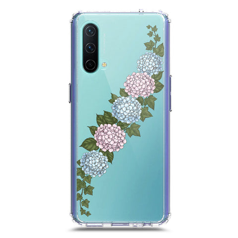 OnePlus Nord CE 5G Cover - Velvet Bloom Series - Clear Phone Case - Soft Silicon Borders