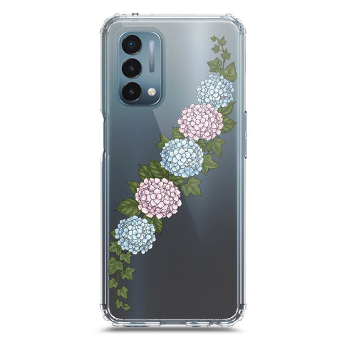 OnePlus Nord N200 5G Cover - Velvet Bloom Series - Clear Phone Case - Soft Silicon Borders