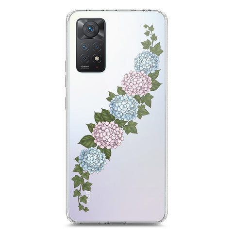 Xiaomi Redmi Note 11 Pro 5G Cover - Velvet Bloom Series - Clear Phone Case - Soft Silicon Borders