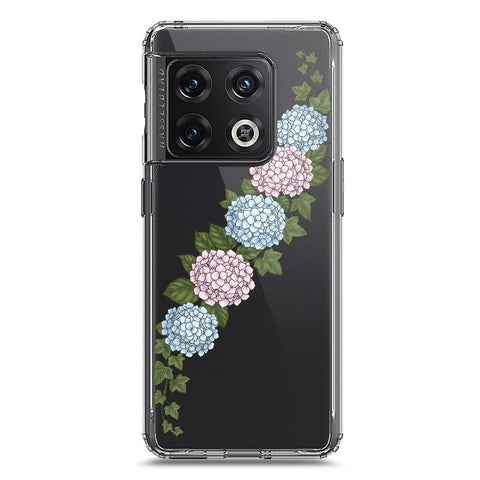 OnePlus 10 Pro Cover - Velvet Bloom Series - Clear Phone Case - Soft Silicon Borders