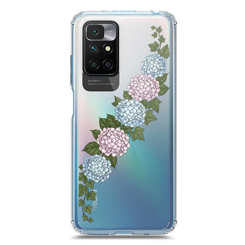 Xiaomi Redmi 10 Prime Cover - Velvet Bloom Series - Clear Phone Case - Soft Silicon Borders