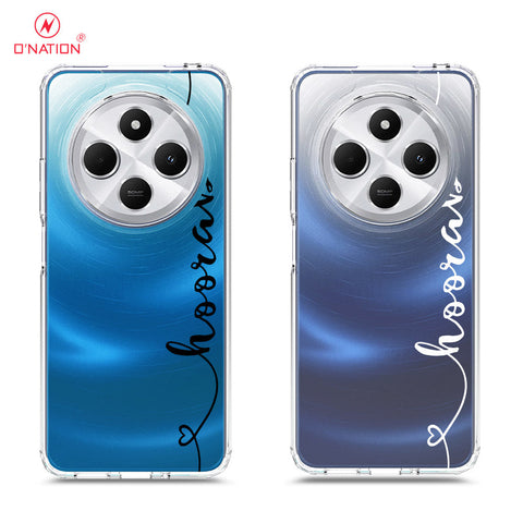 Xiaomi Redmi 14C Cover - Personalised Name Series - 8 Designs - Clear Phone Case - Soft Silicon Borders