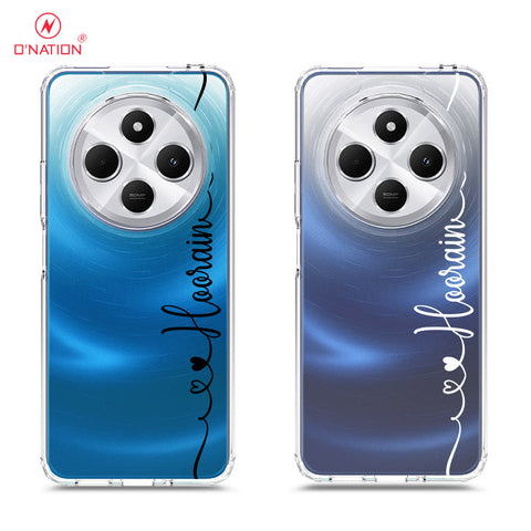 Xiaomi Redmi 14C Cover - Personalised Name Series - 8 Designs - Clear Phone Case - Soft Silicon Borders