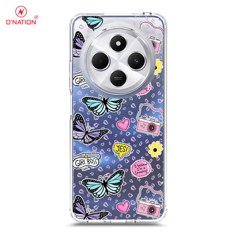 Xiaomi Redmi 14C Cover - O'Nation Butterfly Dreams Series - 9 Designs - Clear Phone Case - Soft Silicon Borders
