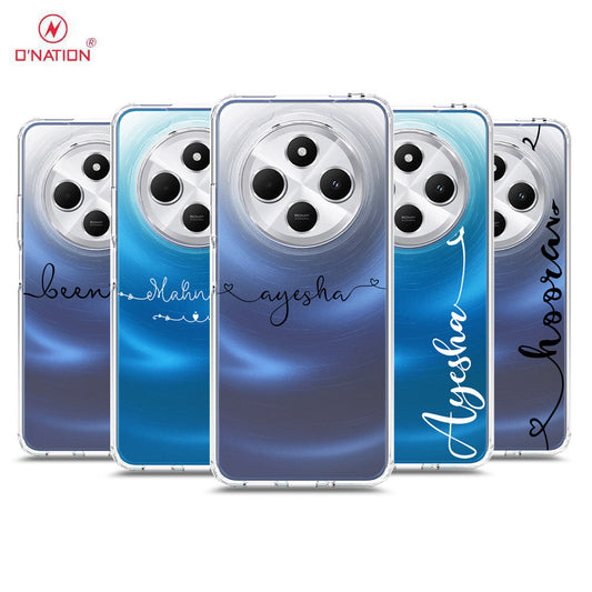 Xiaomi Redmi 14C Cover - Personalised Name Series - 8 Designs - Clear Phone Case - Soft Silicon Borders