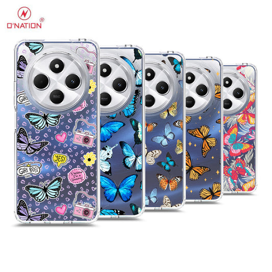Xiaomi Redmi 14C Cover - O'Nation Butterfly Dreams Series - 9 Designs - Clear Phone Case - Soft Silicon Borders