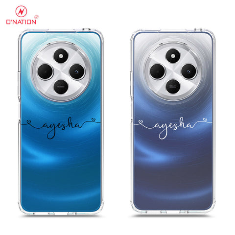 Xiaomi Redmi 14C Cover - Personalised Name Series - 8 Designs - Clear Phone Case - Soft Silicon Borders