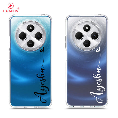 Xiaomi Redmi 14C Cover - Personalised Name Series - 8 Designs - Clear Phone Case - Soft Silicon Borders