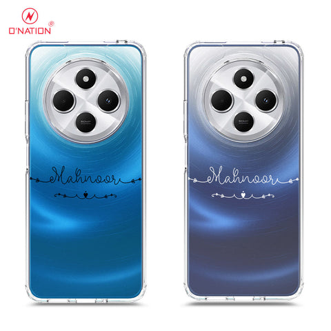 Xiaomi Redmi 14C Cover - Personalised Name Series - 8 Designs - Clear Phone Case - Soft Silicon Borders