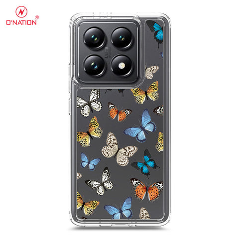 Xiaomi 14T Pro Cover - O'Nation Butterfly Dreams Series - 9 Designs - Clear Phone Case - Soft Silicon Borders